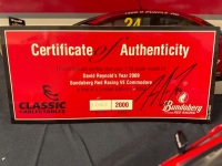 2009 Holden Commodore VE #24 David Reynolds - Bundy Red - ATCC - 1062/2000 - Classic Car - 18384 - Car On Bonnet & Certificate Signed David Reynolds - 2