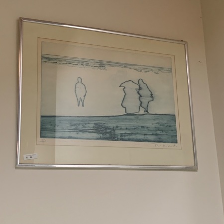 May the Past Enrich the PresentÂ  - Artists Proof Framed Screenprint Signed Nils Burwitz 1980