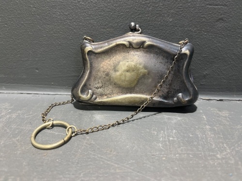 Antique Silver Plated Purse