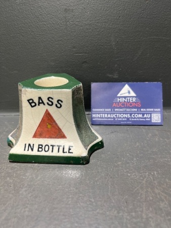 Antique Bass Whiskey Match Striker