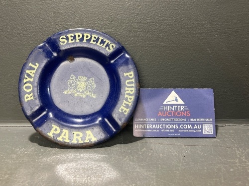 Antique Enamel Seppelts Advertising Ashtray