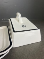 Royal Australian Air Force Ceramic Cheese Dish with 2nd Base Plate - 3