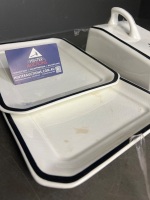 Royal Australian Air Force Ceramic Cheese Dish with 2nd Base Plate - 4