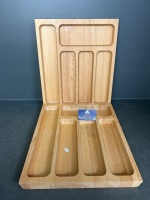 2 x Wooden Cutlery Trays