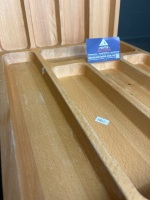 2 x Wooden Cutlery Trays - 2
