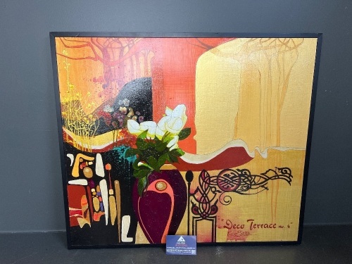 Mixed Media Painting 'Deco Terrace No.4' - By Kent.W.Smith