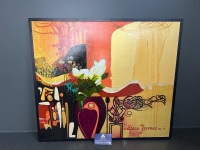 Mixed Media Painting 'Deco Terrace No.4' - By Kent.W.Smith