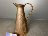 Brass Lot - Inc Pitcher, Bell and Ash Vessel - 3