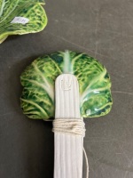 Cabbage Leaf Servers and Plate - 3