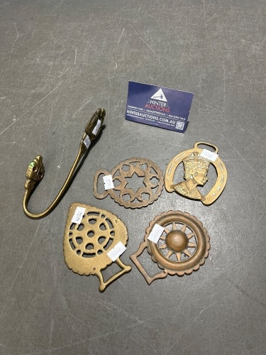 Brass Hat Hook and Belt Buckles