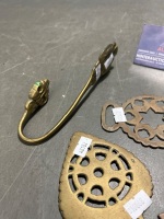 Brass Hat Hook and Belt Buckles - 3
