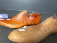 3 x Wooden Shoe Lasts - 3
