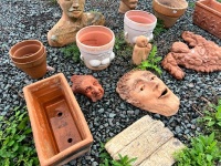 Large Lot of Terracotta Decorative Items - 2
