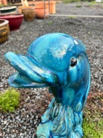 Large Decorative Ceramic Dolphin - 2