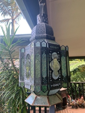 Brass & Glass Hanging Lantern