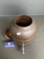 Hammered Copper Water Dispenser 'Raj Shree' - 2