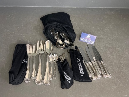 Large Lot of Silverware 'Silver Service Italy #76'