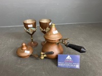 Copper Coffee/Serving Set
