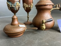 Copper Coffee/Serving Set - 2