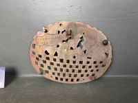 Ornate Copper-Plated Cast Iron Trivet - 3