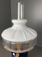 Aladdin Cobalt Blue Lincoln Drape Oil Lamp - 2