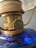 Aladdin Cobalt Blue Lincoln Drape Oil Lamp - 3