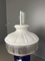 Aladdin Cobalt Blue Lincoln Drape Oil Lamp - 3