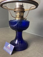 Aladdin Cobalt Blue Lincoln Drape Oil Lamp - 4
