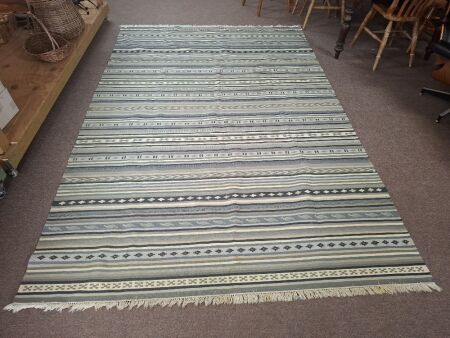 Vintage Kattrup Aztec Hand Woven Geometric Rug