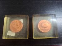 2001 State Set of Coins - Plus 2 x World Expo Copper Medallions - 4