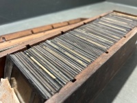 Antique Wooden Slide Case - 2