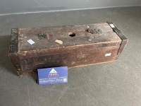 Antique Wooden Slide Case - 4