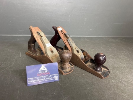 2 x Vintage Hand Planes for Woodworking - Turner No.5 and Pope