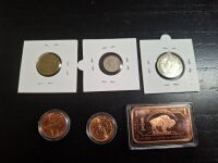 6 Piece Copper and Silver Coins - 2