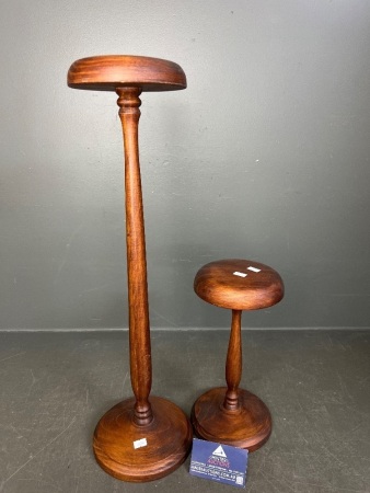 Tall Vintage Hat Stand and Short Hat Stand