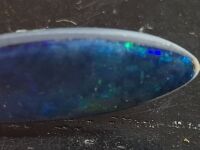 Black Opal Shield Shape - Blue/Purple - 2