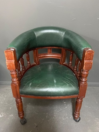 Victorian Style Captains Desk Chair