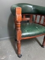 Victorian Style Captains Desk Chair - 2