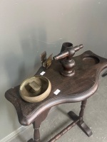 Antique Wooden Smoking Stand - 2