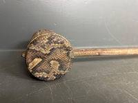 Hand-Carved Wooden Mallet with Dragon Head Decor - 2