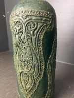 John Dewer and Sons LTD - Perth Scotland - Green Bound Bottle in Leather like Material - 2
