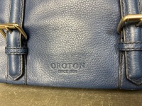 Navy Blue Oroton Handbag - 2