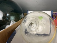 3 x Glass Buoys - 2 Green - 1 Clear - 3