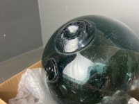 3 x Glass Buoys - 2 Green - 1 Clear - 4
