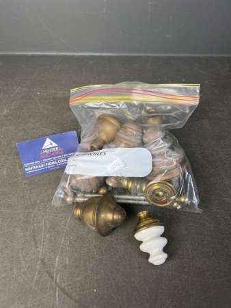 Bag of Brass Bed Fittings