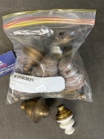 Bag of Brass Bed Fittings - 3