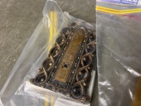 2 x Robe Hooks and Brass Door Plates - 2