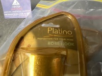 2 x Robe Hooks and Brass Door Plates - 3