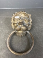Possibly Bronze Lion Door Knocker