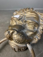 Possibly Bronze Lion Door Knocker - 2